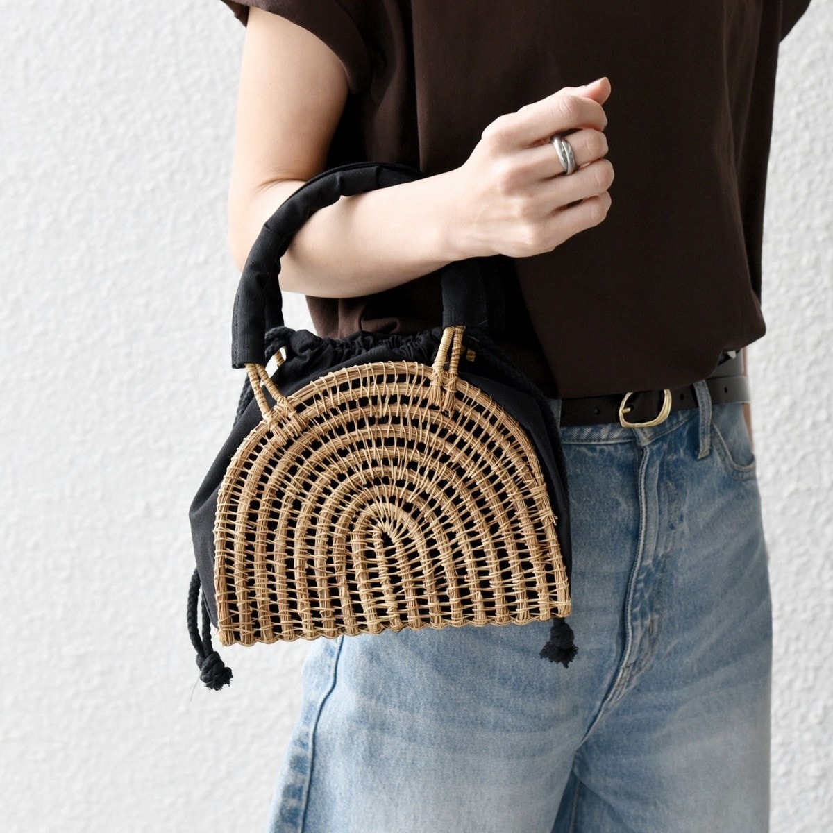 TARANGO: ハーフ ラウンド カゴ バッグ | シップス エニィ(SHIPS any