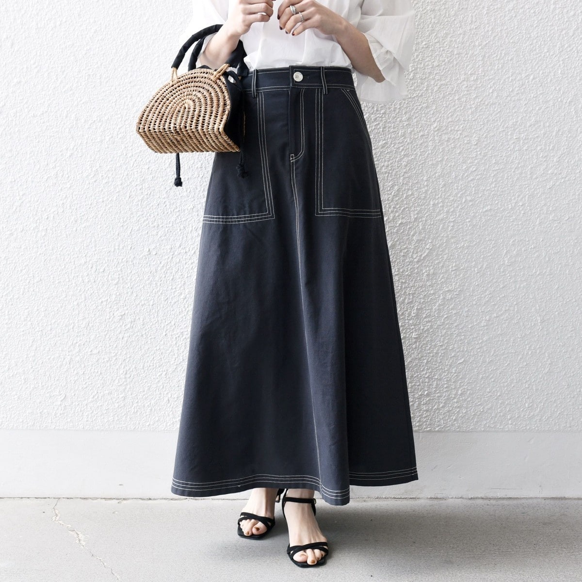 美品【SHIPS any別注】GLEN FYNE: プリーツ ラップ スカート SHIPS any別注】GLEN FYNE: プリーツ ラップ スカート