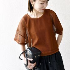 SHIPS any:〈手洗い可能〉メッシュ シアー ワイド TEE × タンク セット