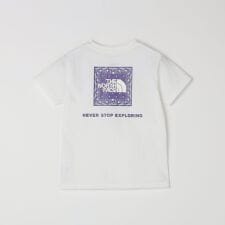 THE NORTH FACE: スクエア バンダナ バックプリント ロゴ Tシャツ