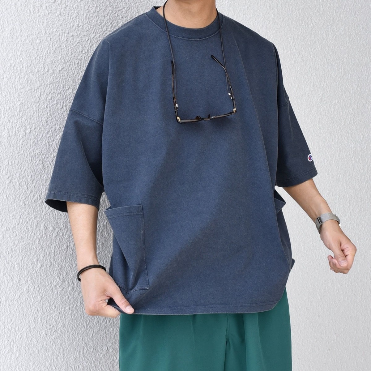 CHAMPION×セサミストリート】RW クルーネックスウェット B&E