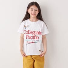 【SHIPS any別注】Collegiate Pacific:プリント&刺繍 Tシャツ