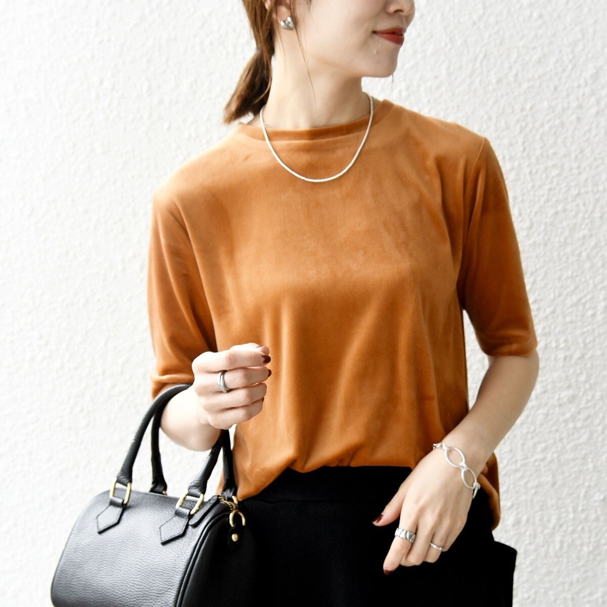 ANGE IN DISGUISE:〈手洗い可能〉コットン フォト & ロゴ TEE