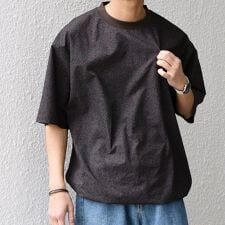 SHIPS any:〈撥水/軽量/ストレッチ〉SOLOTEX(R) シアサッカー スピンドル Tシャ