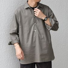 シップス エニィ(SHIPS any)のSHIPS any: コットン/リネン 7分袖 スキッパー プルオーバー シャツ◇◇