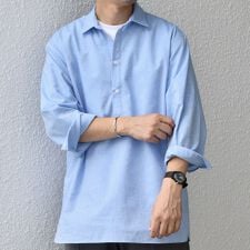 シップス エニィ(SHIPS any)のSHIPS any: コットン/リネン 7分袖 スキッパー プルオーバー シャツ◇◇