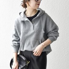 シップス エニィ(SHIPS any)のSHIPS any:〈洗濯機可能〉USAコットン 裏起毛 フーディー ルーズ プルオーバー