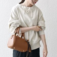 SHIPS any:〈洗濯機可能〉USA コットン 裏起毛 ボトルネック プルオーバー