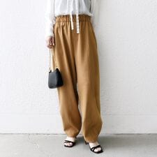 《予約》SHIPS any:〈洗濯機可能〉ウーステッド サスペンダー付き バルーン パンツ