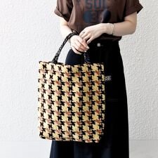 《予約》【SHIPS any別注】BINDU: ジャカード 千鳥 トート バッグ