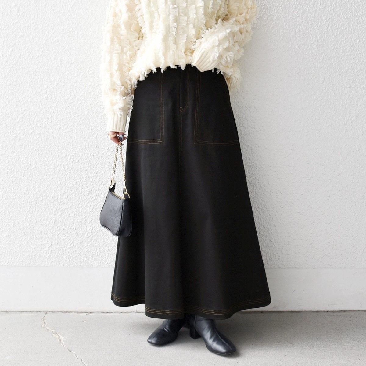 SHIPS any: エア ニードル タック ミディ スカート | シップス エニィ