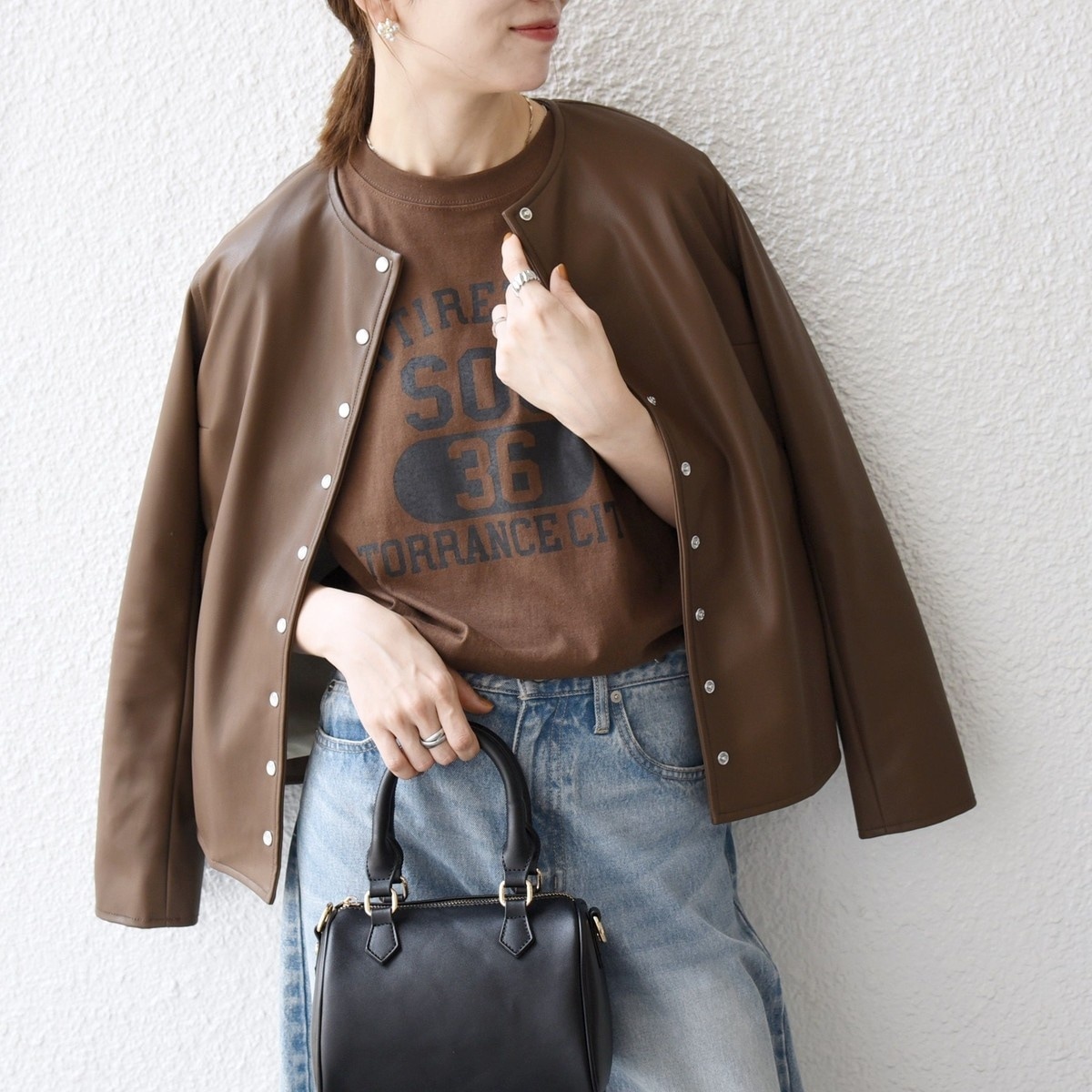 URBAN RESEARCH ROSSO ツイード ノーカラー ジャケット F by ROSSO ツイードノーカラージャケット[RAA4-27Y403]｜URBAN