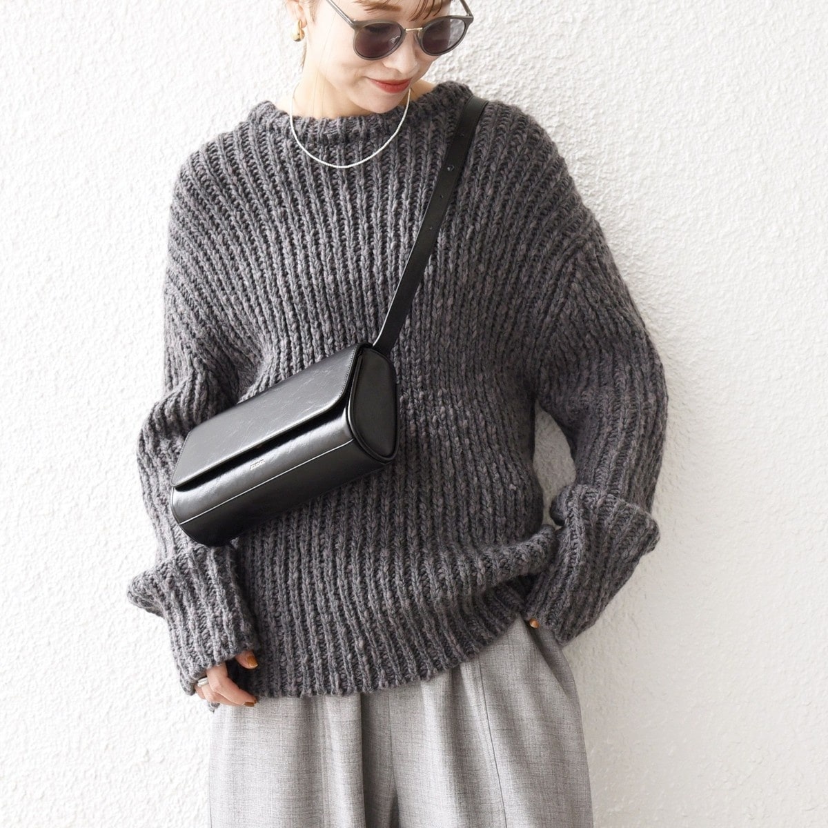 SHIPS any シップス エニィ 黒 長袖 ニット FREE SIZE WEB限定】SHIPS any:〈洗濯機可能〉ジップアップ ニット