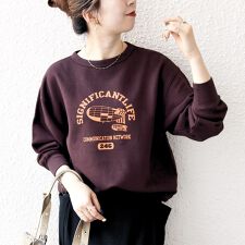 シップス エニィ(SHIPS any)の【SHIPS any別注】THE KNiTS:〈洗濯機可能〉ロゴ プリント スウェット