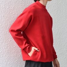 SHIPS any:〈手洗い可能〉RETENTION リラックス モックネック ニット◆