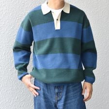 シップス エニィ(SHIPS any)のSHIPS any:〈手洗い可能〉ハイゲージ ミラノリブ ブラッシュド リラックス ニット ポロ◇