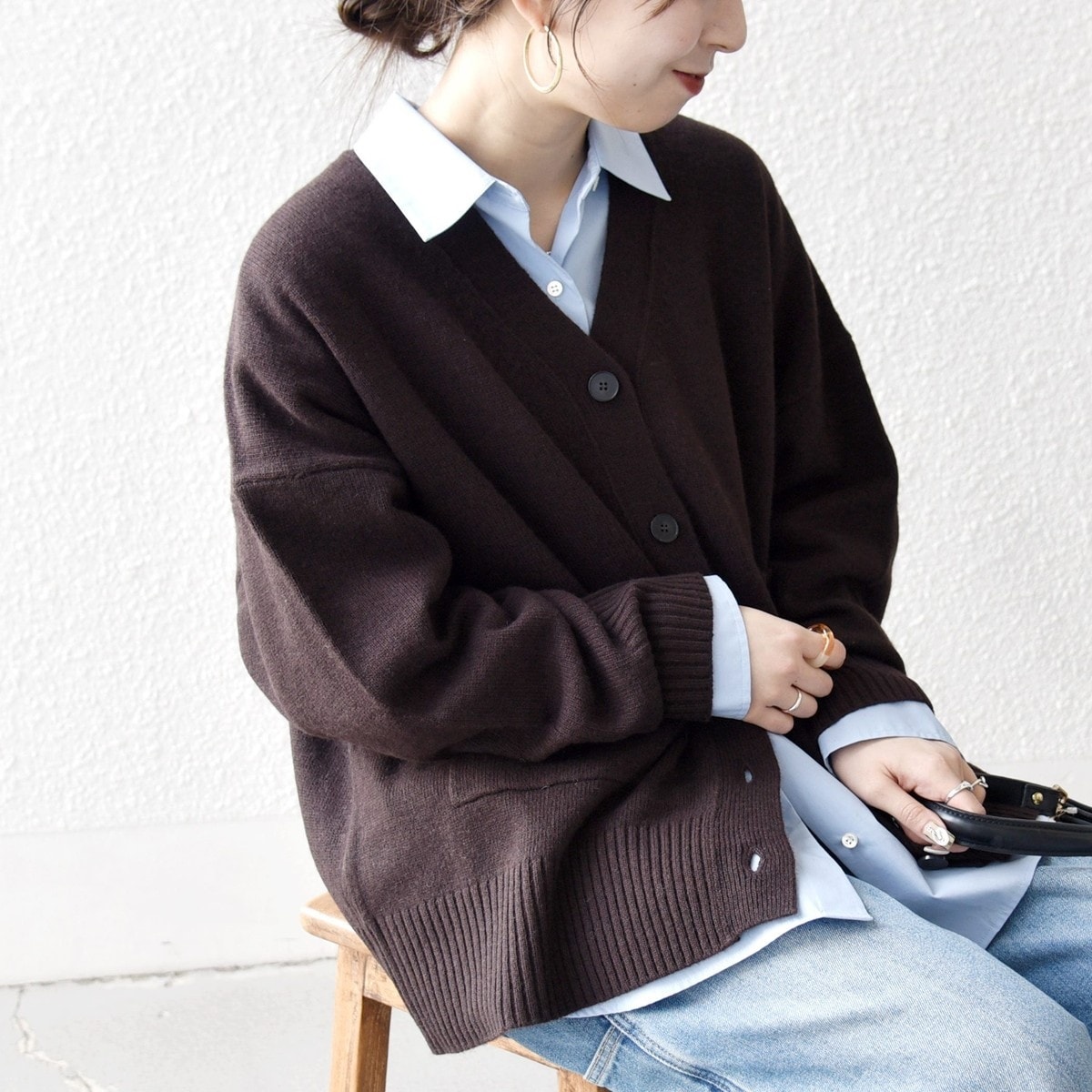 WEB限定】SHIPS any:〈手洗い可能〉ヤク ケーブル クルーネック ニット