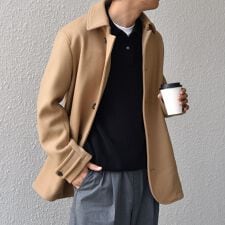 シップス エニィ(SHIPS any)のSHIPS any: PURE WOOL MELTON シングル Pコート 25AW◇