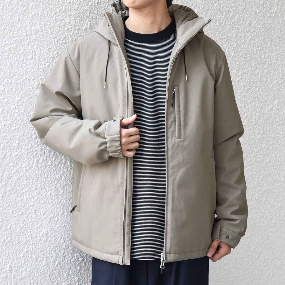 WEB限定】SHIPS any:〈手洗い可能/撥水〉ウールライク