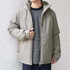 【WEB限定】SHIPS any:〈手洗い可能/撥水〉ウールライク ユーティリティー 中綿 マウンテ