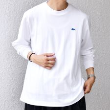 【SHIPS any別注】LACOSTE: ワンポイント ピケ クルーネック Tシャツ 25AW (