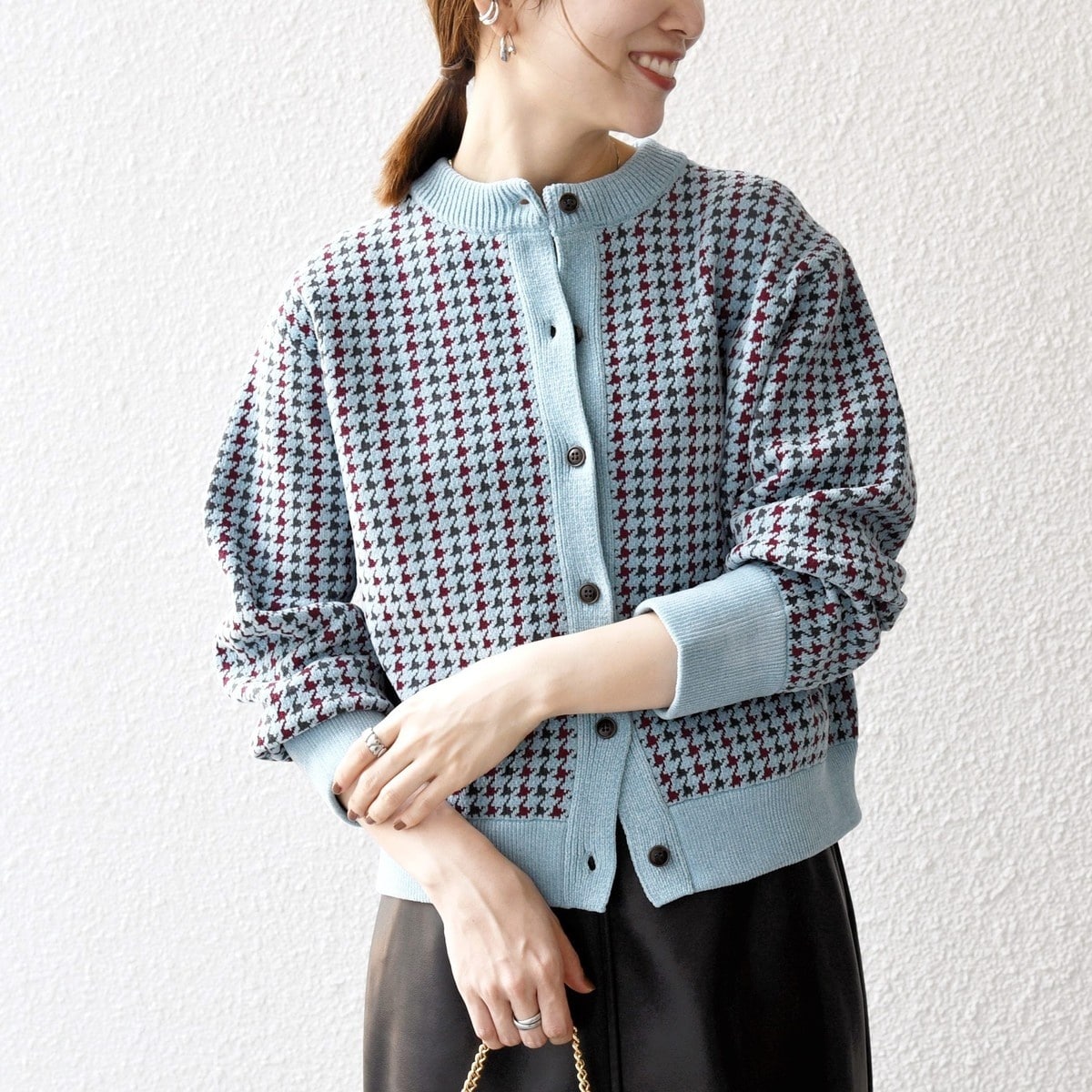 WEB限定】SHIPS any:〈手洗い可能〉ヤク ケーブル クルーネック ニット