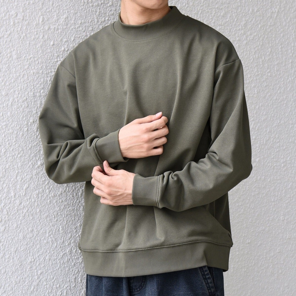 SHIPS any: 〈洗濯機可能〉SOLOTEX(R) モックネック スウェット