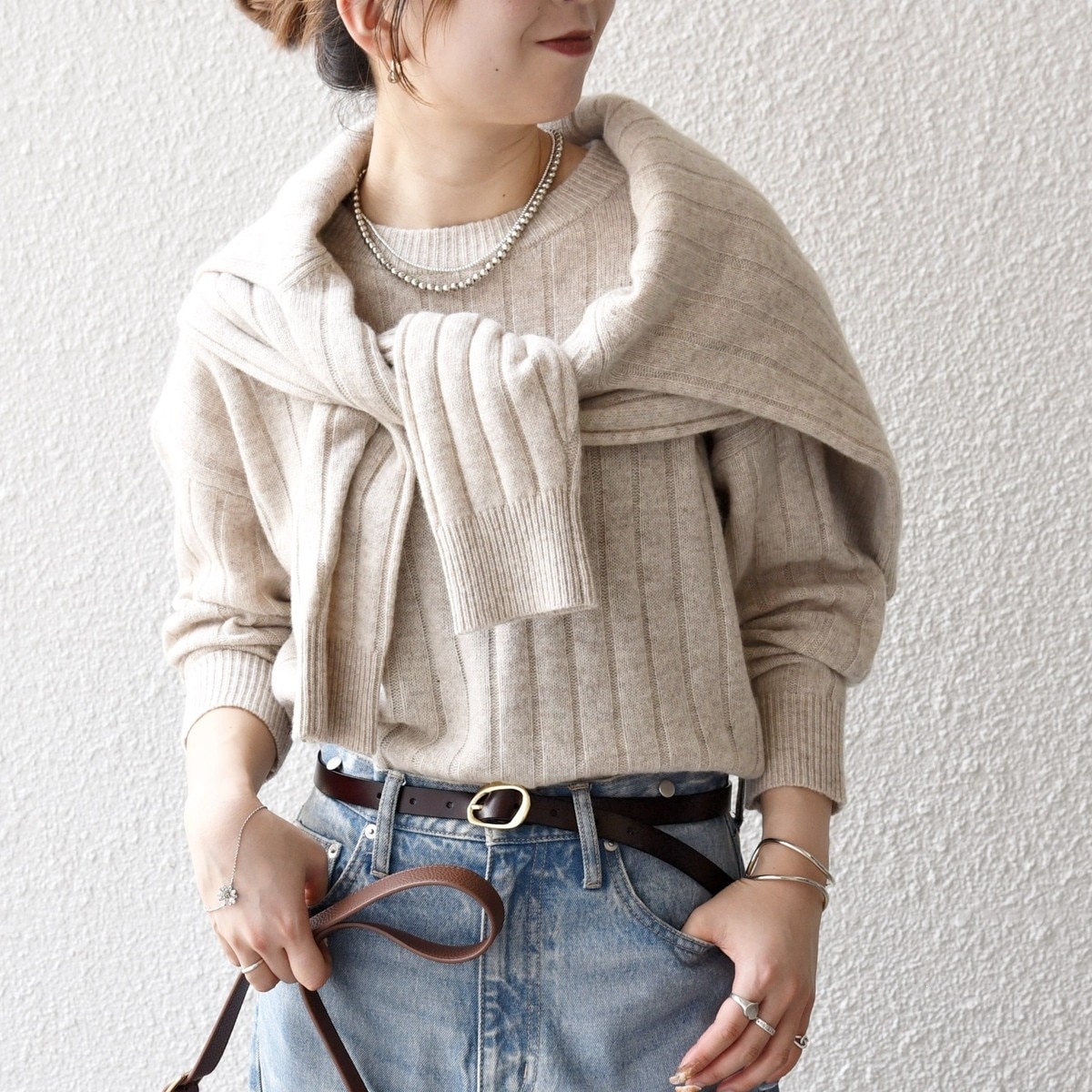 evameva ヤク ニット プルオーバー ベージュ evam eva yak aze pullover - SUSCON + RUSTIC HOUSE ONLINESTORE