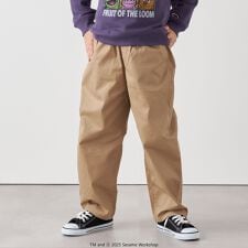 SHIPS any:〈洗濯機可能〉ツイル ストレッチ ワイド カーブ パンツ