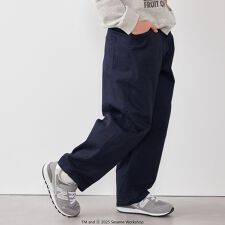 SHIPS any:〈洗濯機可能〉ツイル ストレッチ ワイド カーブ パンツ