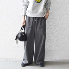 《予約》SHIPS any:〈手洗い可能〉ウォーム イージー ワイド ストレート パンツ