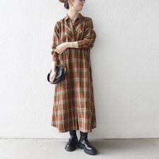 シップス エニィ(SHIPS any)の《一部追加予約》SHIPS any:〈洗濯機可能〉チェック Aライン フレア シャツ ワンピース