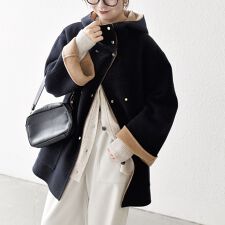 シップス エニィ(SHIPS any)の《一部追加予約》SHIPS any: リバー フーデッド Aライン ミドル コート