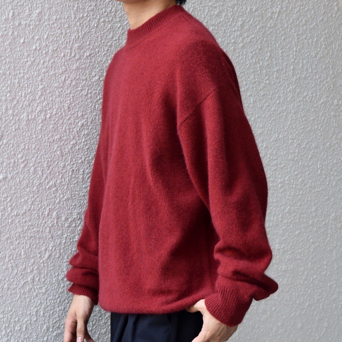 HOTEL PALACE(オテルパラス)xアンブロ ストレッチシャギークルーネック