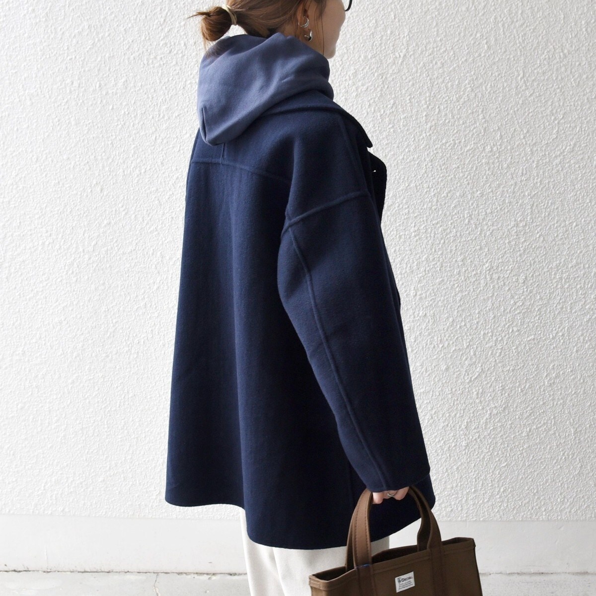 SHIPS any: リバー ダブル テーラード ミドル コクーン コート