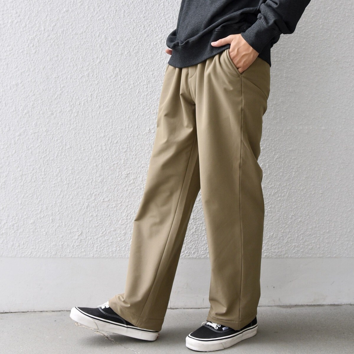 SHIPS any:〈洗濯機可能〉ストレッチ 裏起毛 ウォーム アーバン イージー パンツ◆