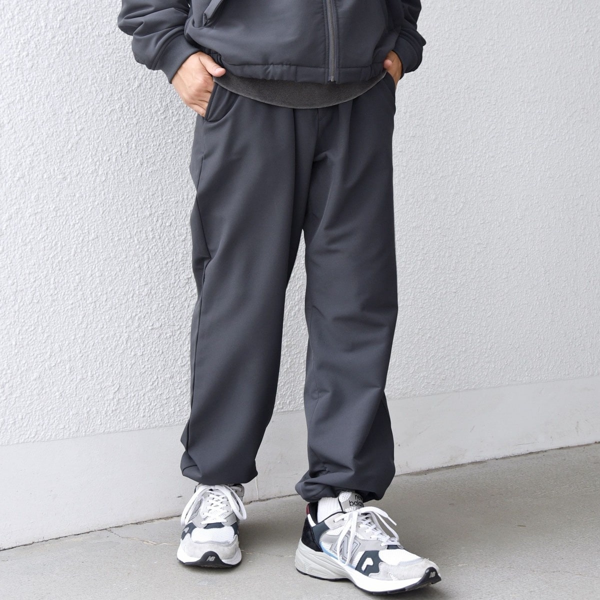 SHIPS any:〈洗濯機可能〉ストレッチ 裏起毛 ウォーム アーバン イージー パンツ◆