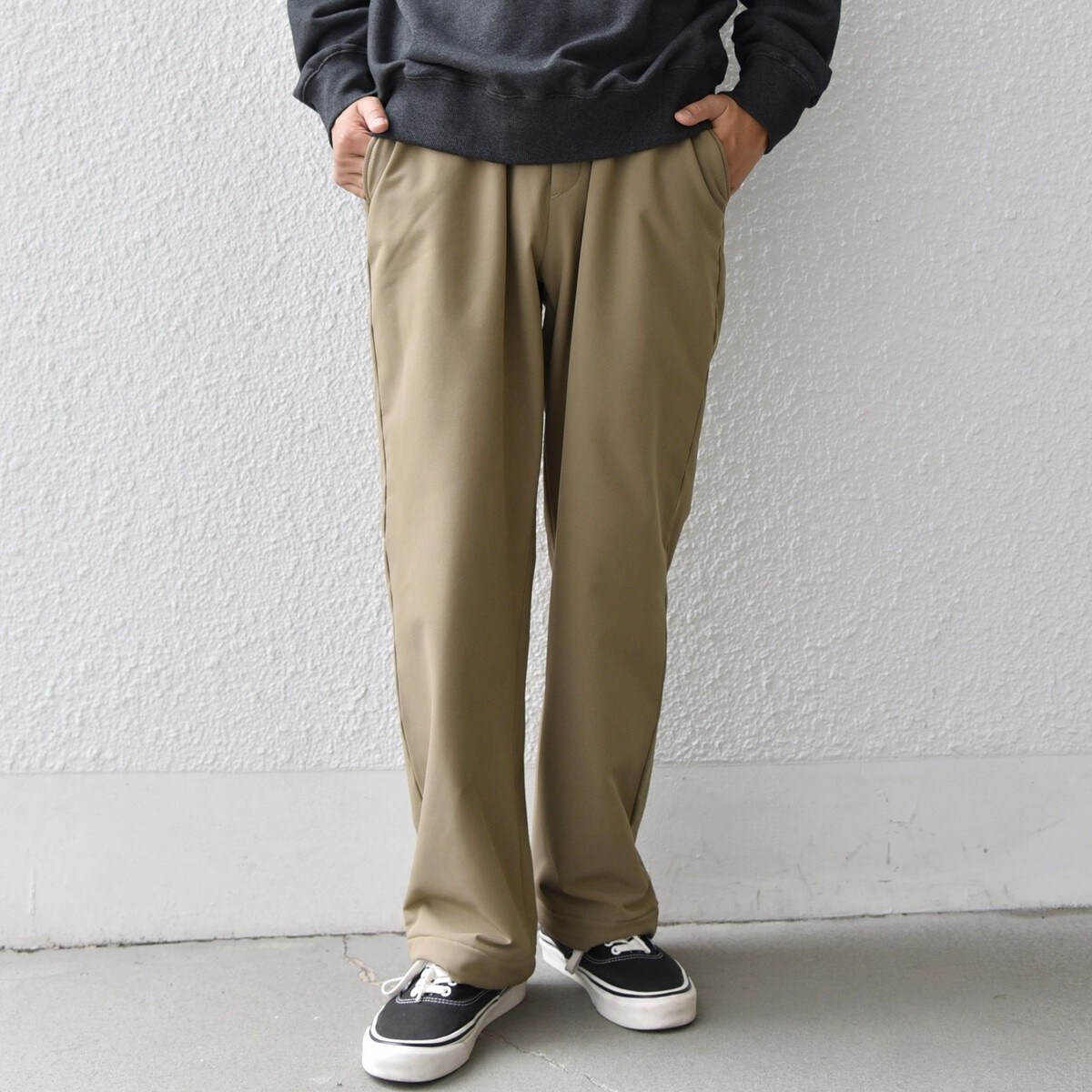 SHIPS any:〈洗濯機可能〉ストレッチ 裏起毛 ウォーム アーバン イージー パンツ◆