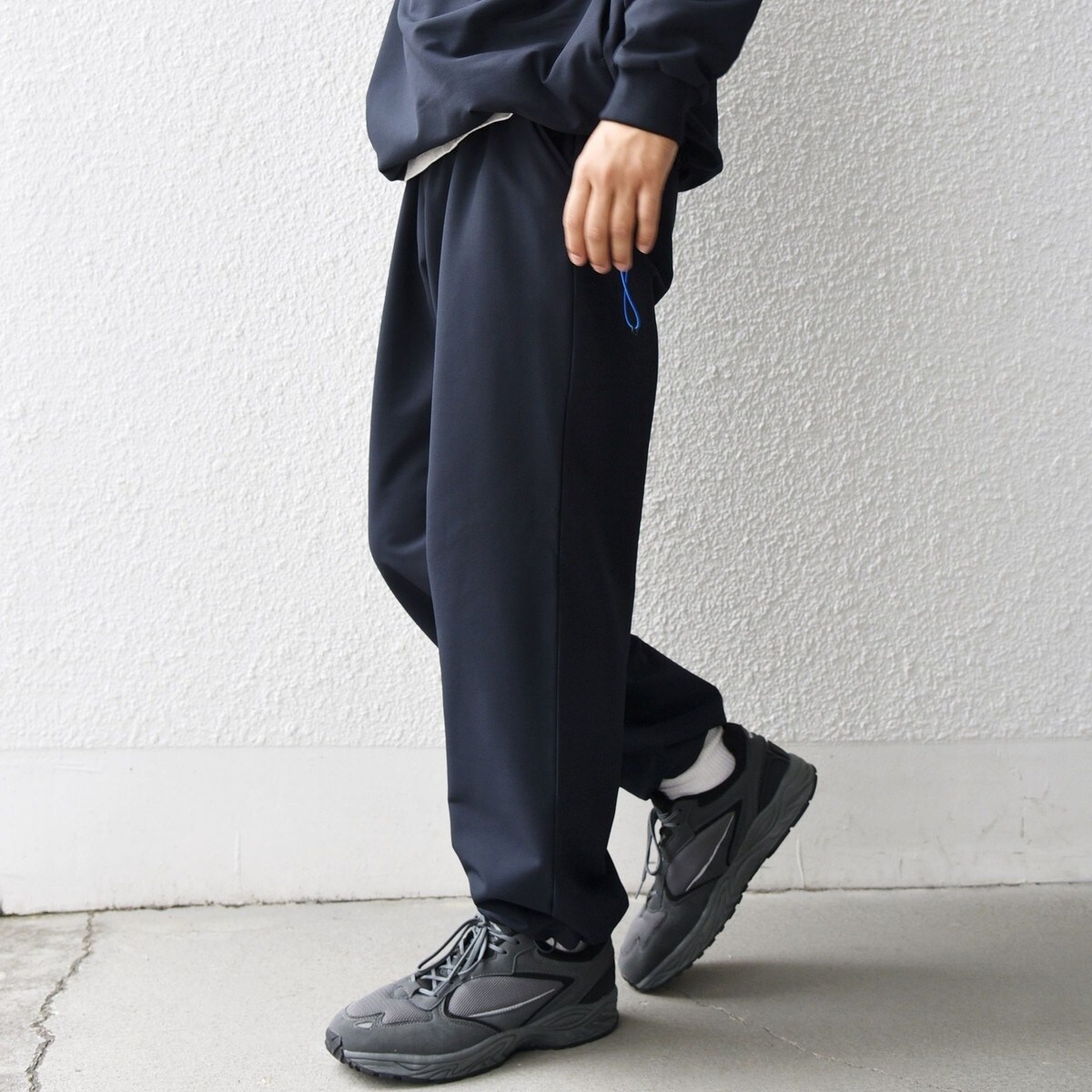 SHIPS any:〈洗濯機可能〉ストレッチ 裏起毛 ウォーム アーバン イージー パンツ◆