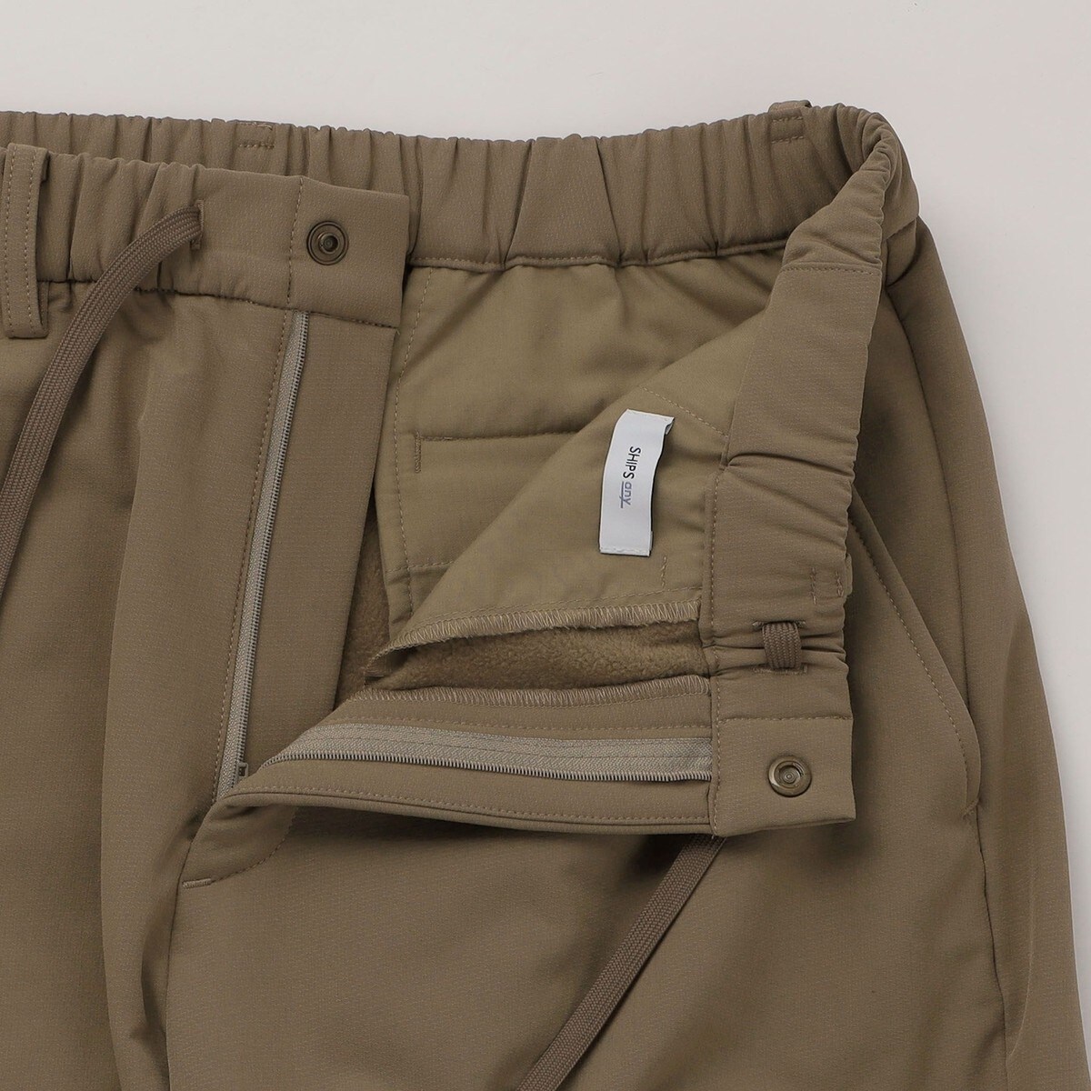 SHIPS any:〈洗濯機可能〉ストレッチ 裏起毛 ウォーム アーバン イージー パンツ◆