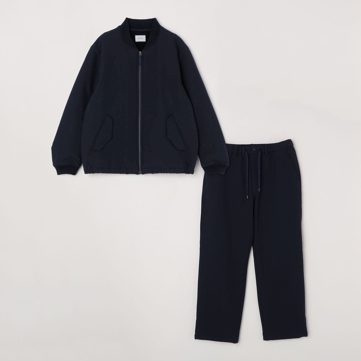 SHIPS any:〈洗濯機可能〉ストレッチ 裏起毛 ウォーム アーバン イージー パンツ◆