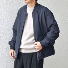 SHIPS any:〈洗濯機可能〉ストレッチ 裏起毛 ウォーム アーバン ブルゾン (セットアップ対