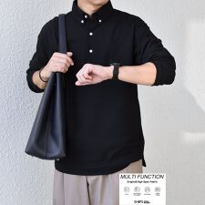 SHIPS any:〈抗菌防臭/遮熱/UVカット機能等〉 鹿の子 ロングスリーブ ポロシャツ◇