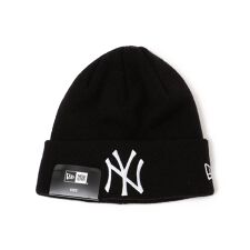 NEW ERA: ベーシック MLB ロゴ 刺繍 ニットキャップ