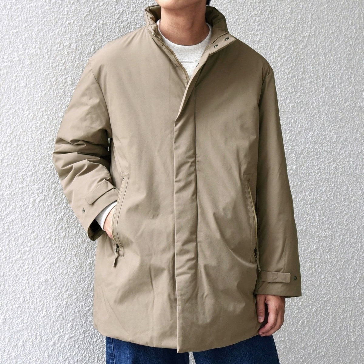 シップス エニィ（SHIPS any）/【WEB限定】SHIPS any:〈撥水/防風等〉多機能 スタンドカラー ダウン ミドル コート 2 SHIPS any: 〈撥水・防風等〉多機能 スタンドカラー ダウン ミドル