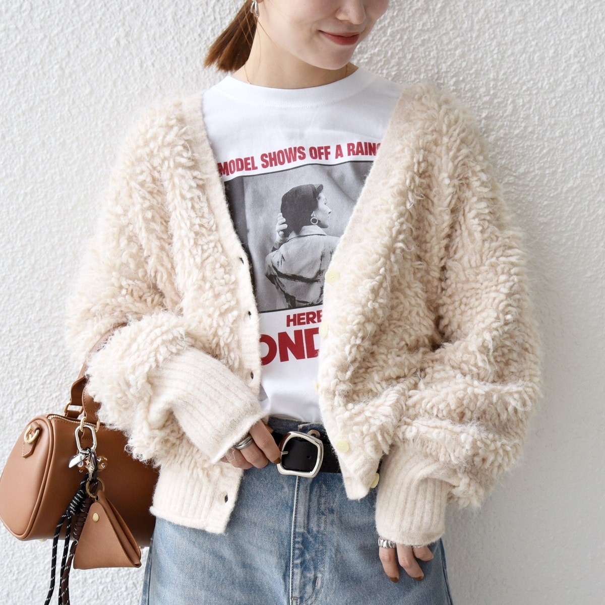 GYMPHLEX SHORT CREW NECK CARDIGAN | アーバンリサーチ ドアーズ