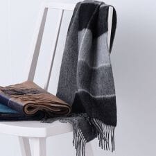 SHIPS any: サープラスヤーン ウール リバーシブル チェック マフラー◇