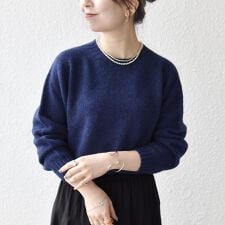 【SHIPS any別注】Harley of Scotland:〈手洗い可能〉シェットランド クルー