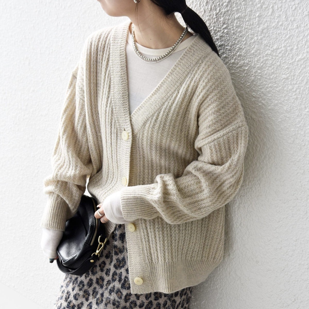 SHIPS anyギマ ワイド Vネック シアー カーディガン SHIPS｜SHIPS any:<手洗い可能>ギマ ワイド Vネック シアー