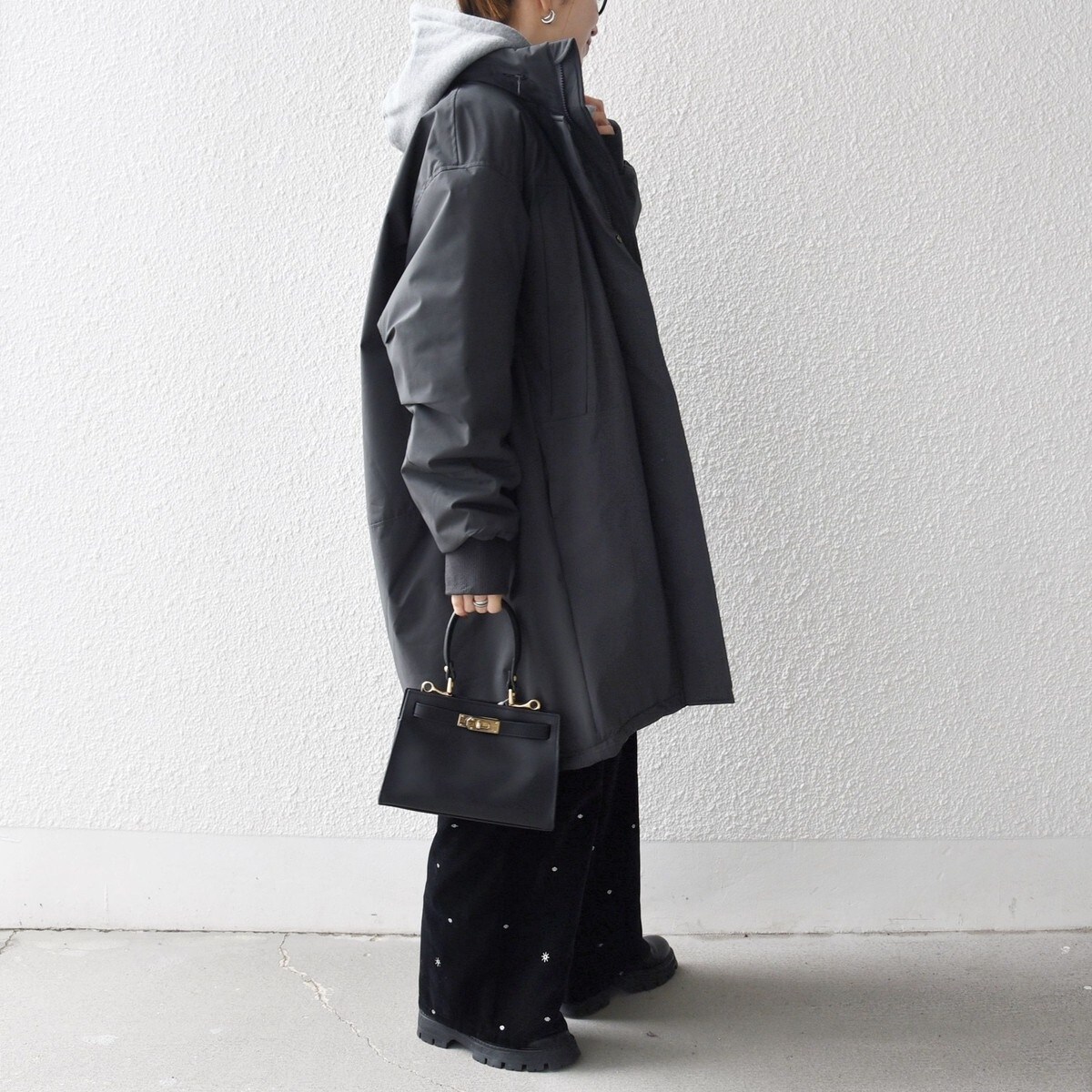 SHIPS any:〈多機能〉中綿 2WAY スタンドカラー モンスター コート